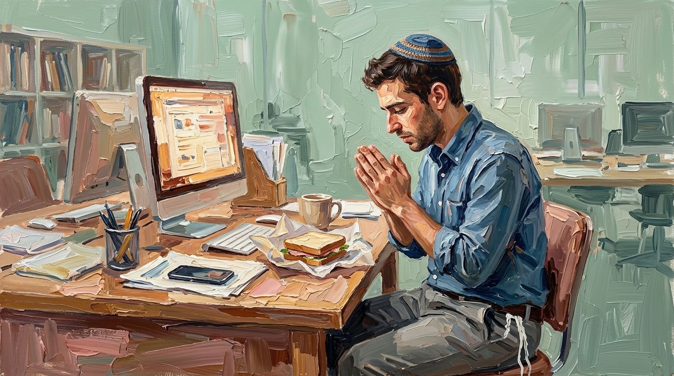 Birkat Hamazon When You're Eating Alone at your Desk - Birkat Hamazon at work | Sharei Bina